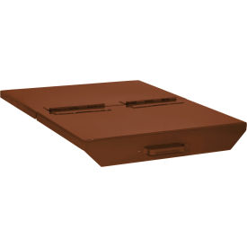 Wright® Hinged Lid For 1 Cu. Yd. Global Industrial Self Dumping Hopper Brown 