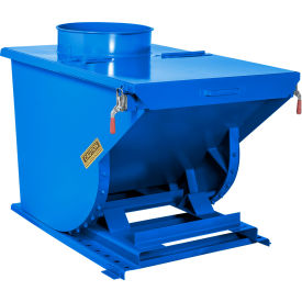 Wright® Medium Duty Steel Dust Collection Hopper 1 Cu. Yd. 5000 lb. Capacity Blue 