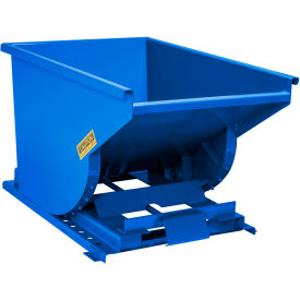 Global Industrial Steel Self Dumping Forklift Hopper w/Bump Release 1 Cu. Yd 4000 lb.  Bl 