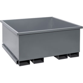 Wright® Stackable Rotating Tote 47-1/2"L x 47-1/2"W x 26-1/2"H 4000 lb. Cap. Gray 
