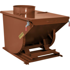 Wright® Heavy Duty Steel Dust Collection Hopper 1 Cu. Yd. 6000 lb. Capacity Brown 