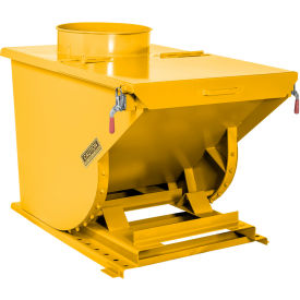 Wright® Heavy Duty Steel Dust Collection Hopper 1 Cu. Yd. 6000 lb. Capacity Yellow 