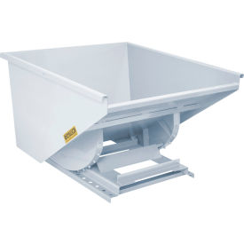 Global Industrial Medium Duty Steel Self Dumping Forklift Hopper 1-1/2 Cu. Yd 4000 Lbs Wht 