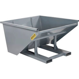 Wright® Heavy Duty Quick Attach Hopper 1-1/2 Cu. Yd. 4000 lb. Capacity Gray