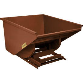 Wright® Heavy Duty Steel Self Dumping Forklift Hopper 1-1/2 Cu. Yd. 7000 lb. Capacity Brown 