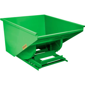 Wright® Heavy Duty Self Dumping Forklift Hopper 1-1/2 Cu. Yd. 7000 lb. Cap. Bright Green 