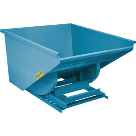 Wright® Heavy Duty Steel Self Dumping Forklift Hopper 1-1/2 Cu. Yd. 7000 lb. Capacity Blue 
