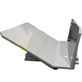 Wright® Steel Open Sided Self Dumping Hopper 1-1/2 Cu. Yd. 6000 lb. Capacity 48"W Gray 