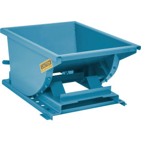Wright® Heavy Duty Steel Self Dumping Forklift Hopper 1/4 Cu. Yd. 6000 lb. Capacity Blue 