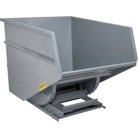 Wright® Medium Duty Steel Self Dumping Forklift Hopper 3 Cu. Yd. 6000 lb. Capacity Gray 
