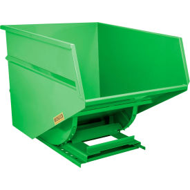 Wright® Heavy Duty Steel Self Dumping Forklift Hopper 3 Cu. Yd. 7000 lb. Cap. Bright Green 