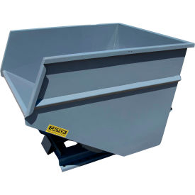 Wright® Heavy Duty Steel Self-Dumping Forklift Hopper w/Bump Release 3 Cu. Yd 7000 Lbs. Gray 