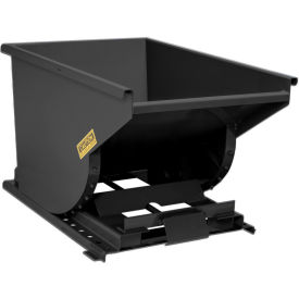 Global Industrial Steel Self Dumping Forklift Hopper w/Bump Release 1/3 Cu. Yd 2000 lb.Blk 
