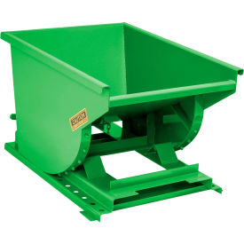 Wright® Heavy Duty Steel Self Dumping Forklift Hopper 1/3 Cu. Yd. 6000 lb. Cap. Bright Green 