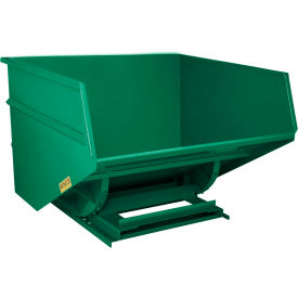 Wright® Heavy Duty Steel Self Dumping Forklift Hopper 4 Cu. Yd. 7000 lb. Capacity Dark Green 