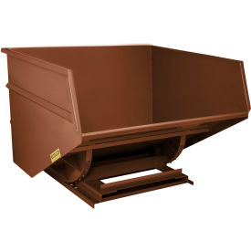 Wright® Heavy Duty Steel Self Dumping Forklift Hopper 5 Cu. Yd. 7000 lb. Capacity Brown 