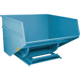 Wright® Heavy Duty Steel Self Dumping Forklift Hopper 5 Cu. Yd. 7000 lb. Capacity Blue 