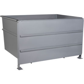 Wright® Steel Front Dump Self Dumping Hopper 5 Cu. Yd. 7000 lb. Capacity Gray 