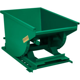 Wright® Heavy Duty Steel Self Dumping Forklift Hopper 1/2 Cu. Yd. 6000 lb. Cap. Dark Green 