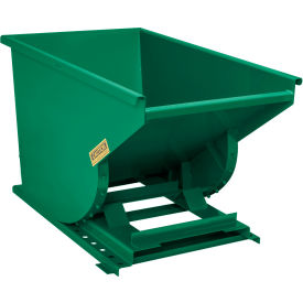 Wright® Heavy Duty Steel Self Dumping Forklift Hopper 3/4 Cu. Yd. 7000 lb. Cap. Dark Green 