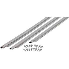M-D Building Products 1073 M-D Universal Door Jamb Weatherstrip 3 Piece Kit, 01073, Silver, includes hardware for install image.
