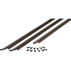 M-D Building Products 1156 M-D Universal Door Jamb Weatherstrip 3 Piece Kit, 01156, Bronze, includes hardware for install image.