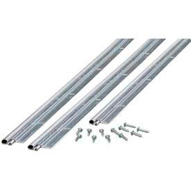 M-D Building Products 1438 M-D Flat Profile Door Jamb Weatherstrip 3 Piece Kit, 01438, Aluminum,  includes hardware for install image.