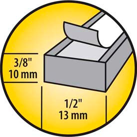 M-D Building Products 2097 M-D Low Density Foam Tape (Open Cell), 02097, Gray, 3/8" x 1/2" x 17 image.