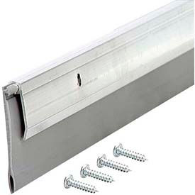 M-D Building Products 5413 M-D Deluxe Aluminum & Vinyl Door Sweep, 05413, Silver, 48" image.