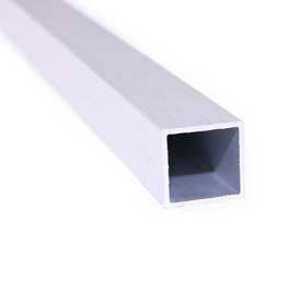 M-D Building Products 58495 M-D® Square Tubing, 72"L x 1-1/4"W x 1/16"H, Mill Silver image.