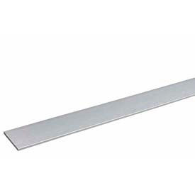 M-D Building Products 60715 M-D® Aluminum Flat Bar, 48"L x 2"W x 1/8"H, Mill Silver image.
