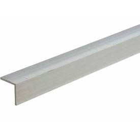 M-D Building Products 61634 M-D® Aluminum Angle Equal Leg, 48"L x 2"W x 2"H x 1/6"D, Mill Silver image.