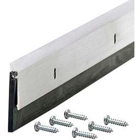 M-D Building Products 68247 M-D Commercial Grade Door Sweep W/EPDM Rubber Insert, 68247, Silver, 36" image.