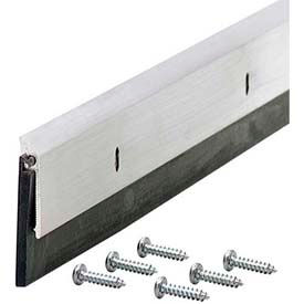 M-D Building Products 69604 M-D Commercial Grade Door Sweep W/EPDM Rubber Insert, 69604, Silver, 48" image.