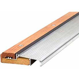 M-D Building Products 76281 M-D TH393 Adjustable Alum & Hardwood Sill - Inswing, 76281, 72", Silver image.