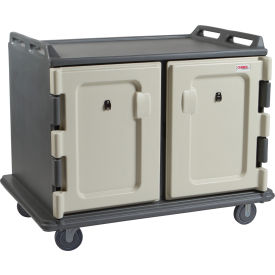 Cambro MDC1418S20191 - Meal Delivery Cart Low Profile 2 Doors 48-1/2 x 32-1/2 x 44 Granite Gray