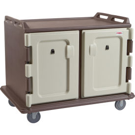 Cambro MDC1418S20194 - Meal Delivery Cart Low Profile 2 Doors 48-1/2 x 32-1/2 x 44 Granite Sand