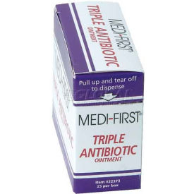 Medique Products 22373 Triple Antibiotic Ointment, 1/57 gm. Packets, 25/Box image.