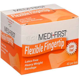 Medique Products 61578 Flexible Fingertip Bandage, Extra Heavy Weight, 40/Box image.