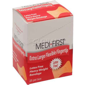 Medique Products 61773 Flexible Extra Long Fingertip Bandage, Extra Heavy Weight, 25/Box image.