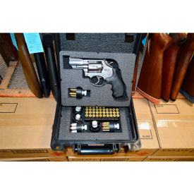Quick Fire Cases QF300BKRL1 Quick Fire Pistol Case With Ruger & S&W Inserts QF300BKRL1 Watertight, 10-11/16x9-3/4x4-13/16 Black image.