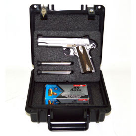 Quick Fire Cases QF345BKL Quick Fire Multifit™ Pistol Case QF345BKL Watertight, 10-11/16"x9-3/4"x4-13/16" Black image.