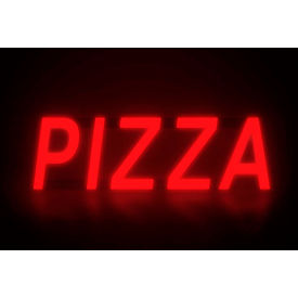 C -M Glo ILS-8232-A Mystiglo Pizza LED Sign - 19"W x 5"H image.