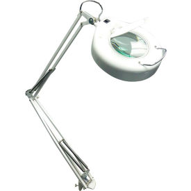 Mg Electronics LED-125 Magnifying Task Lamp, White, 5-Diopter image.