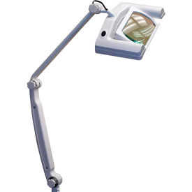 Mg Electronics LED-850 SMD LED Magnifying Task Lamp, White, 3-Diopter image.