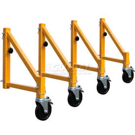 Metaltech-Omega Inc. I-CIS04 Metaltech Outriggers w/ Casters for Steel Maxi Scaffold - 4 Pack - I-CIS04 image.