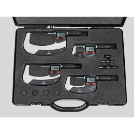 Wireless Digital Micrometer Set with Four Micrometers, 0" - 4" Range view 2