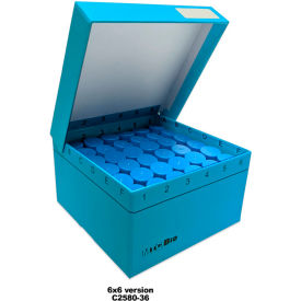 MTC BIO INC C2580-36 MTC™ Bio Cardboard Freezer Box W/ Hinged Lid 5 ml Screw Cap MacroTubes®, 36 Place, 5 Pack image.