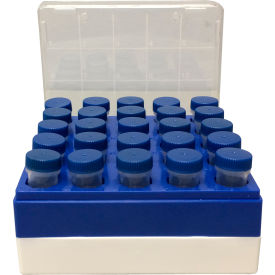 MTC BIO INC C2581 MTC™ Bio Freezer Box For 5 ml Tubes, Polycarbonate, 25 Place, 5 Pack image.