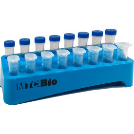 MTC BIO INC C2590 MTC™ Bio 2 Tiered Rack For 5 ml MacroTubes®, 16 Place, Blue image.
